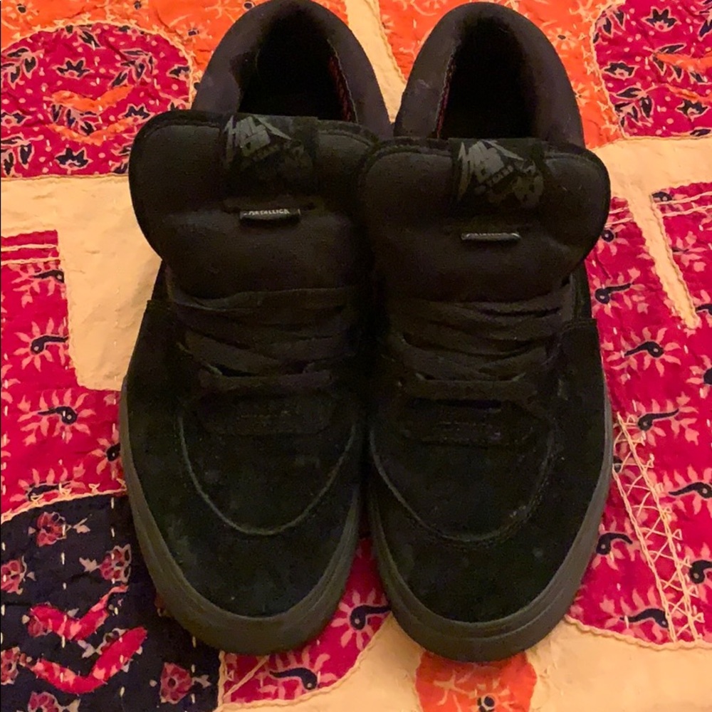 Vans Metallica black suede sneakers